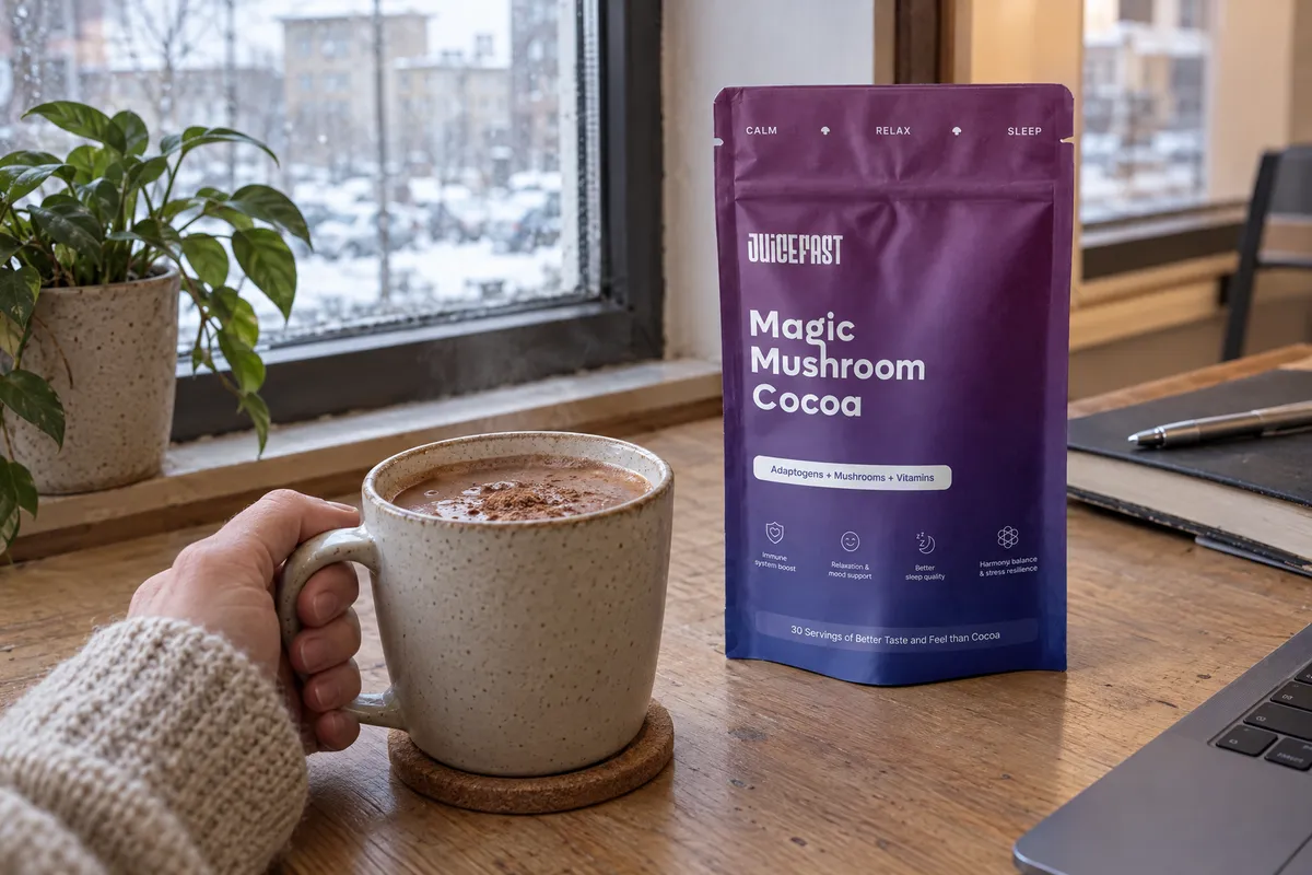 Šalica kakaa uz vrećicu Magic Mushroom Cocoa