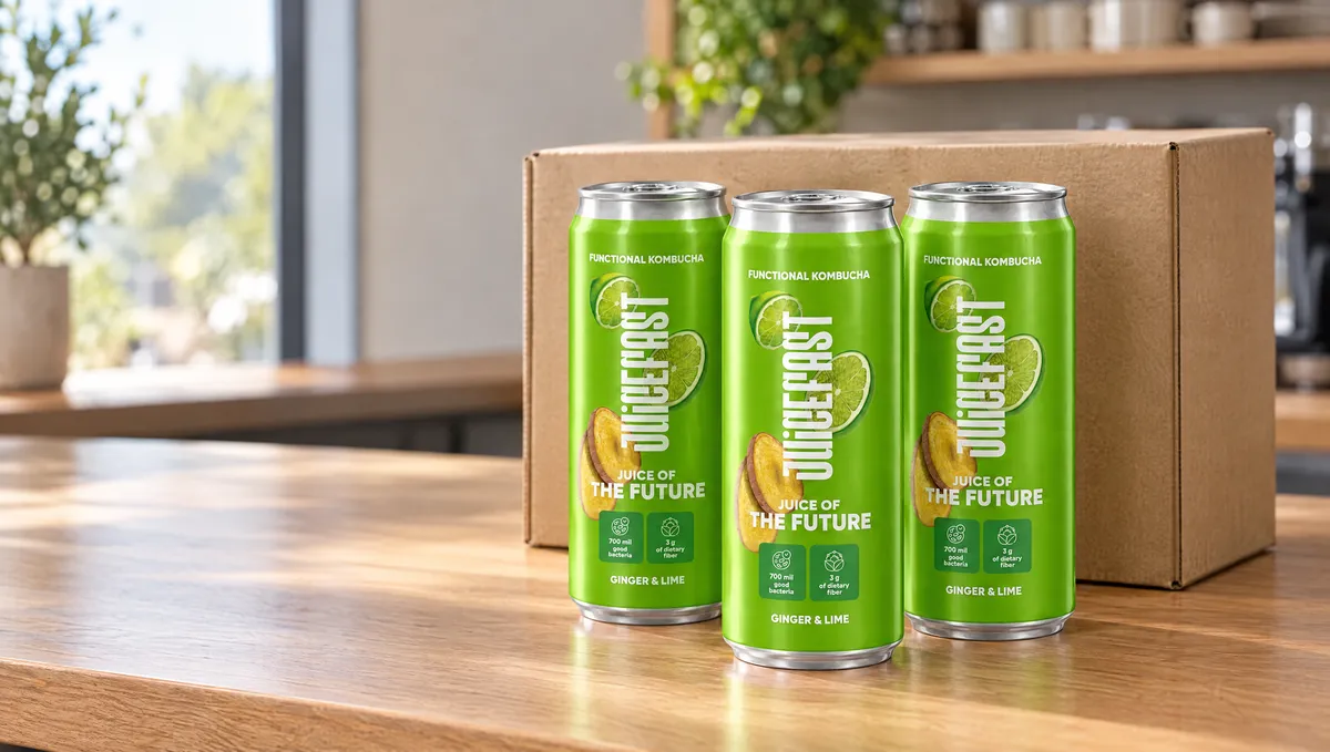 Kombucha na veliko: limenke Đumbir i limeta od 330 ml