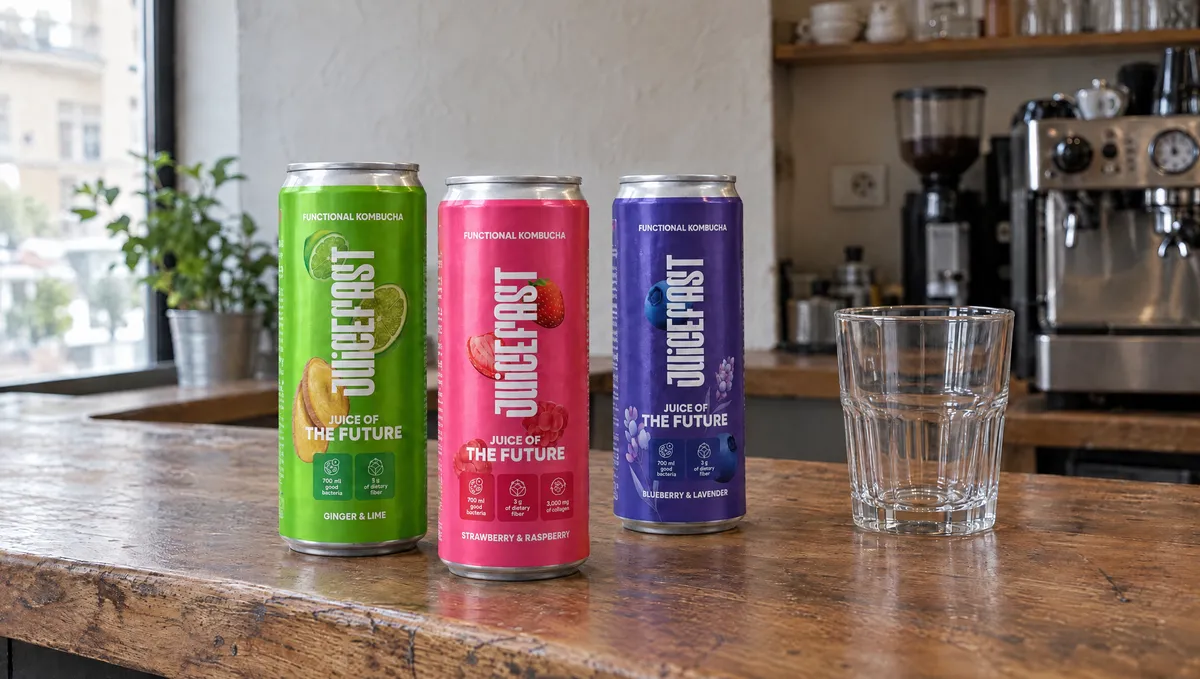 Kombucha veleprodaja: tri okusa kombuche na drvenom šanku kafića