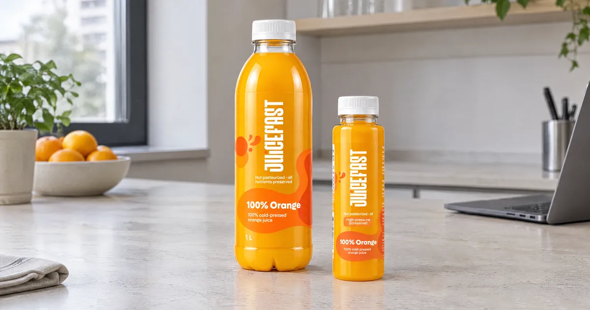 Sokovi 1l za ugostitelje: usporedba litrene i pojedinačne boce soka Orange